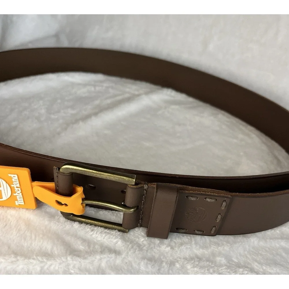 Timberland Men's Casual Genuine Leather‎ Belt Brown B75392 SIZE Lg 38-40 $55